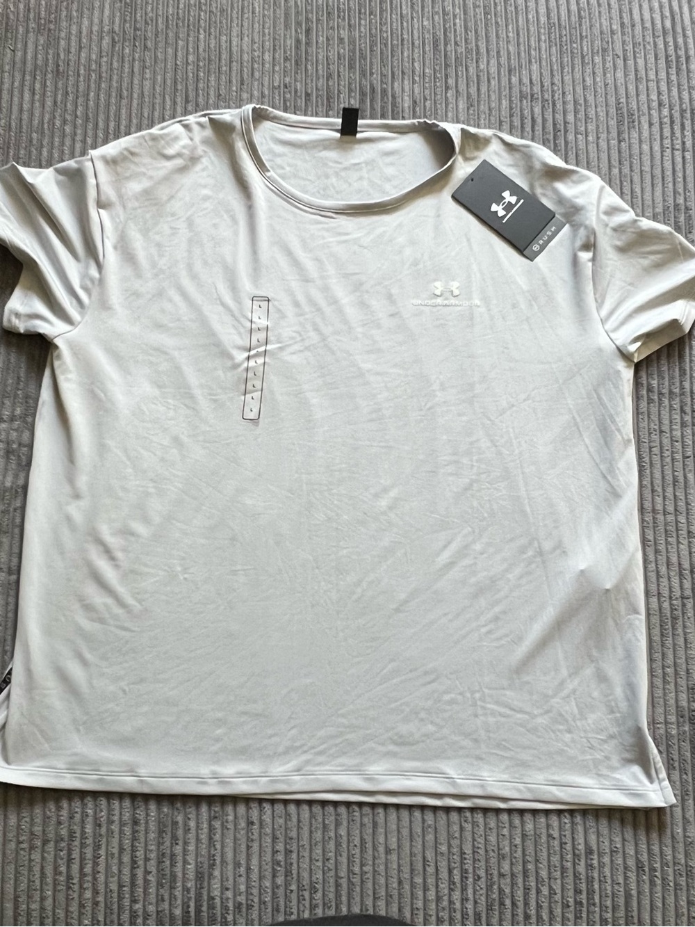 Under Armour UA Vanish Energy SS 2.0 Women’s Large Gray Short Sleeve Shirt NWT